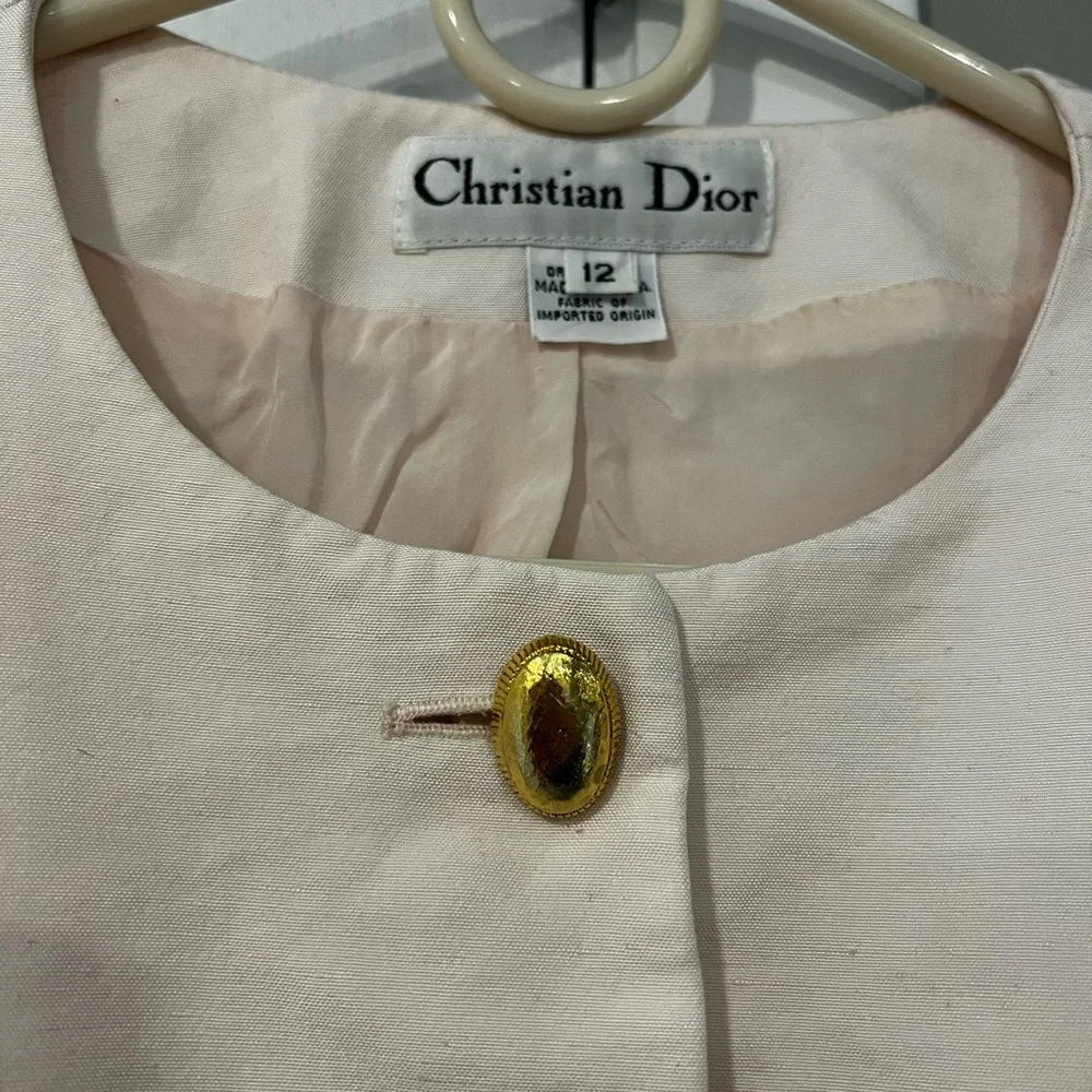 Vintage Christian Dior pink blazer
